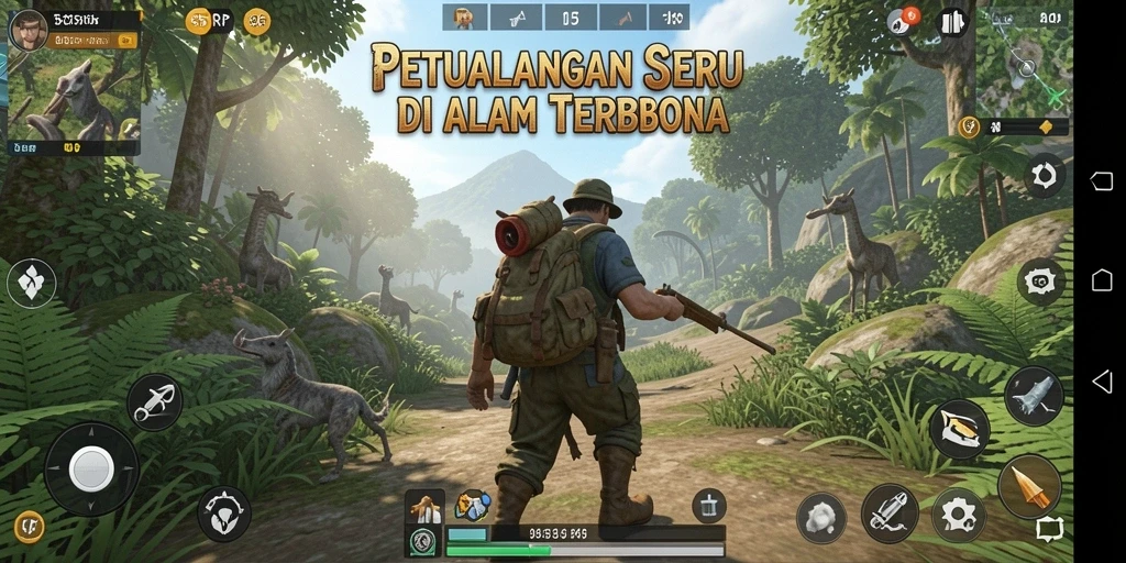 Tangkapan layar gameplay 55RP menampilkan aksi seru dalam petualangan.