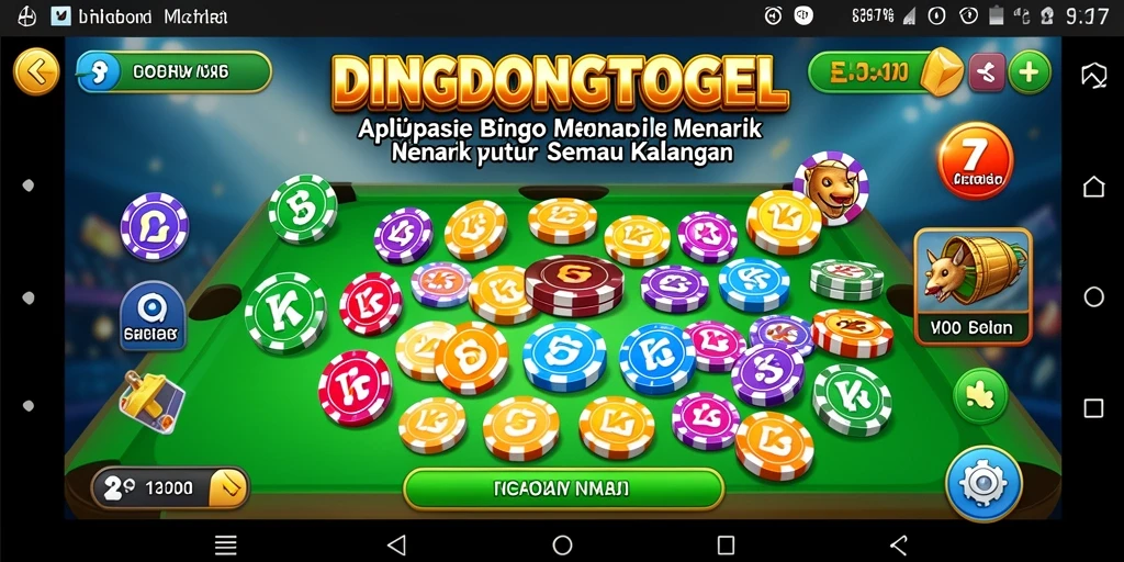Gameplay seru DINGDONGTOGEL dengan interaksi pemain Bingo.