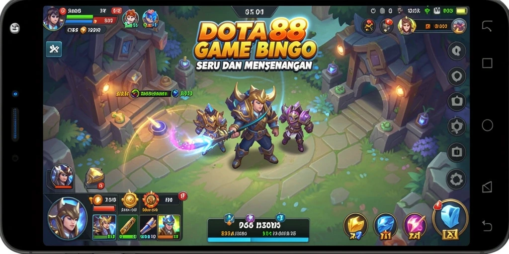 Tampilan gameplay seru dari DOTA88 saat bermain Bingo.