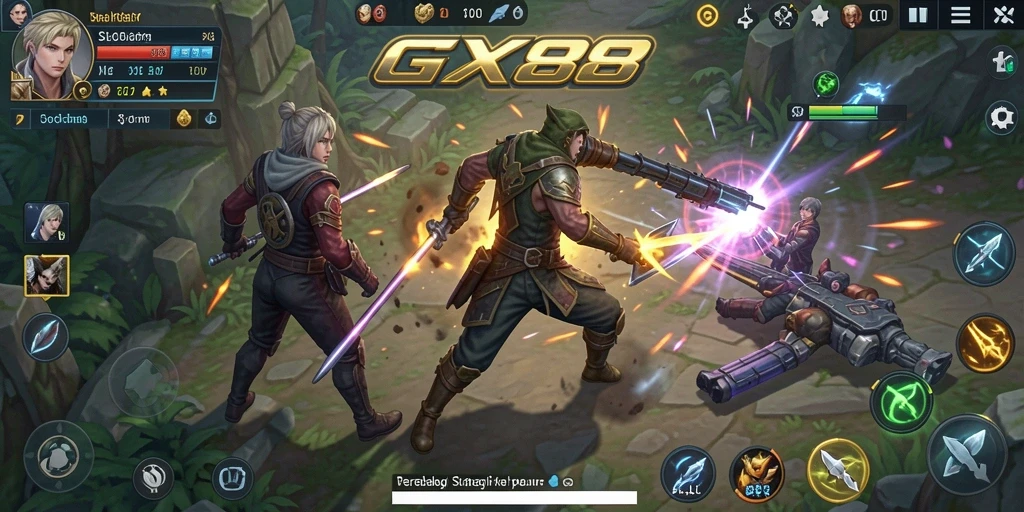 Screenshot menampilkan pertempuran seru dalam <strong>GX88</strong> dengan strategi dan taktik yang intens.