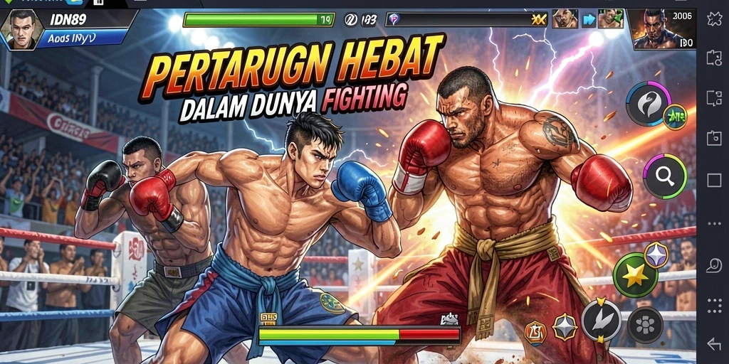 Screenshot IDN89 menampilkan aksi pertarungan yang intens dan grafis yang memukau.
