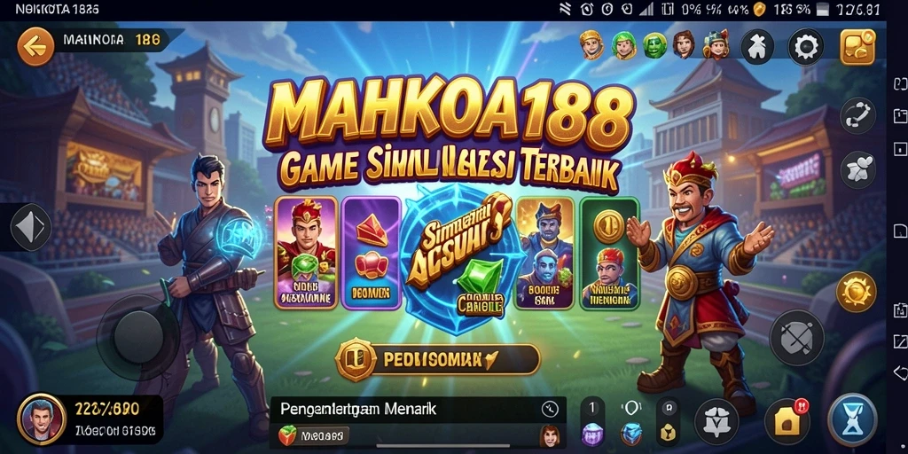 Tampilan gameplay yang menakjubkan dari MAHKOTA188 saat beraksi.