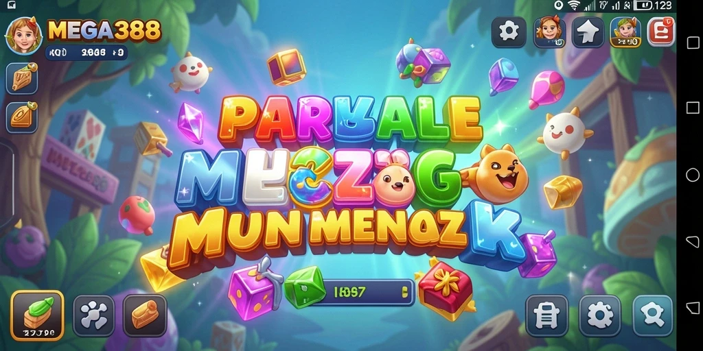 Tampilan gameplay MEGA388 yang menarik dengan berbagai level Puzzle.