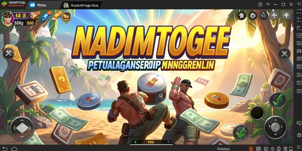 Screenshot NADIMTOGEL menampilkan petualangan mendebarkan yang penuh warna.
