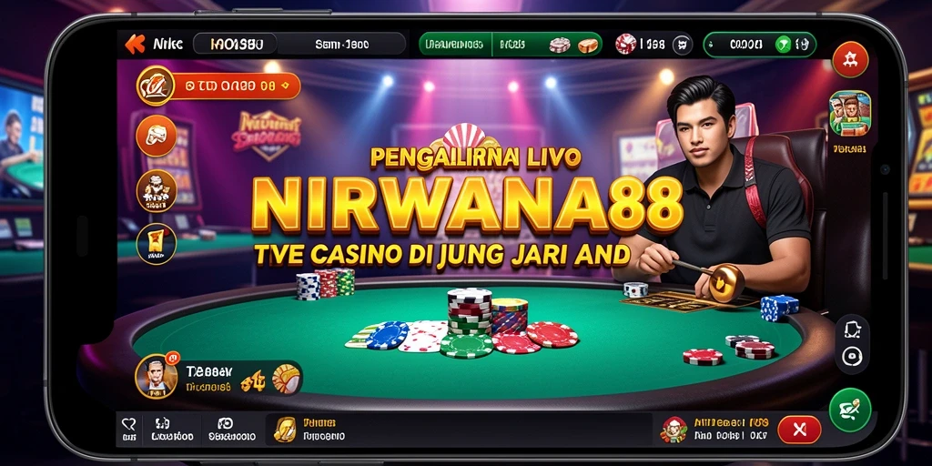 Tampilan gameplay live kasino yang menarik dan interaktif di NIRWANA88.