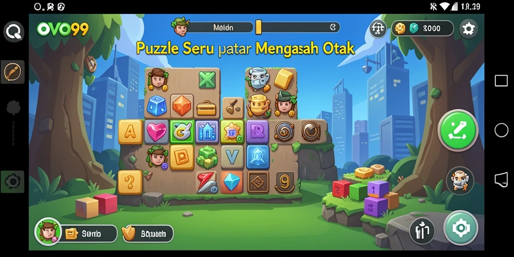 Tampilan gameplay OVO99 yang menantang dan menyenangkan.