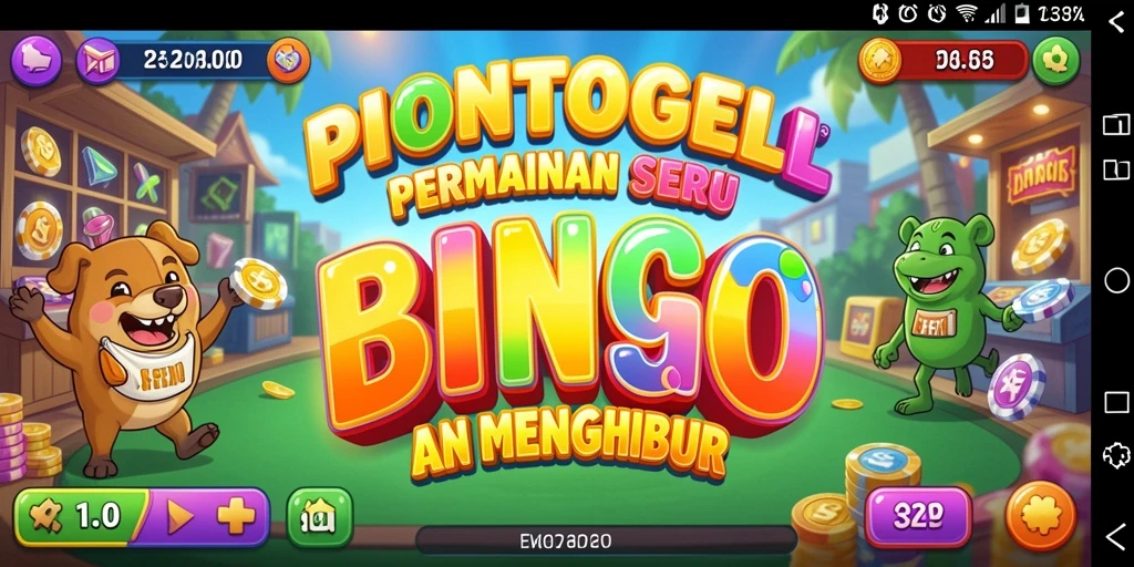 Tampilan seru gameplay Bingo di PIONTOGEL.