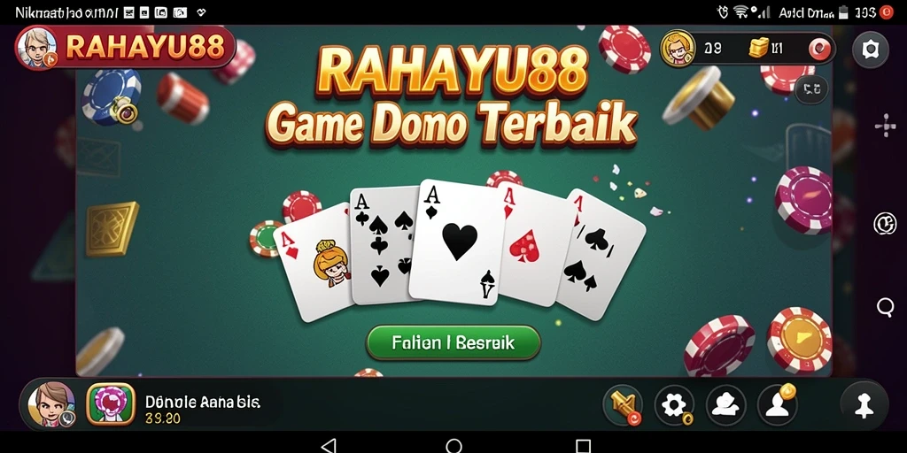 Tampilan menarik RAHAYU88 saat bermain Domino dengan teman.
