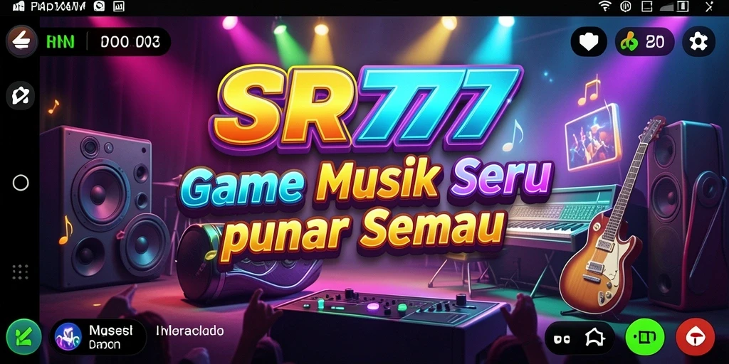 Tampilan menarik saat bermain game musik SR777.